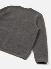 Grey Marl Wool Fleece Cardigan