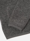 Grey Marl Wool Fleece Cardigan