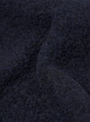 Navy Wool Fleece Cardigan