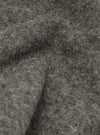 Extreme close-up fabric swatch image showcasing the texture of the Grey Marl Wool Fleece Field Jacket. The detailed shot emphasizes the mixed grey tones, soft fibers, and cozy tactile feel of the material.