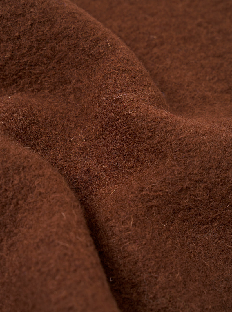 Cacao Wool Fleece Uniform Jacket