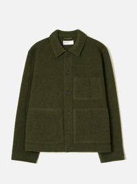 Olive Wool Fleece Uniform Jacket