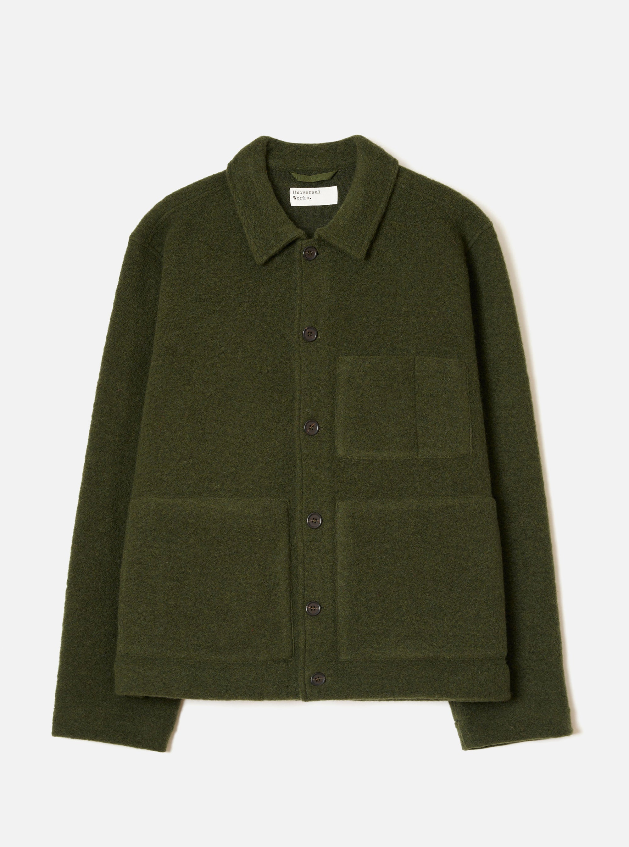 Olive Wool Fleece Uniform Jacket