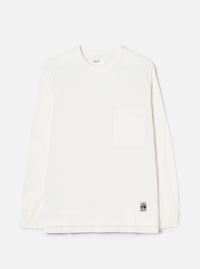 Ecru Single Jersey L/S Core Pocket Tee