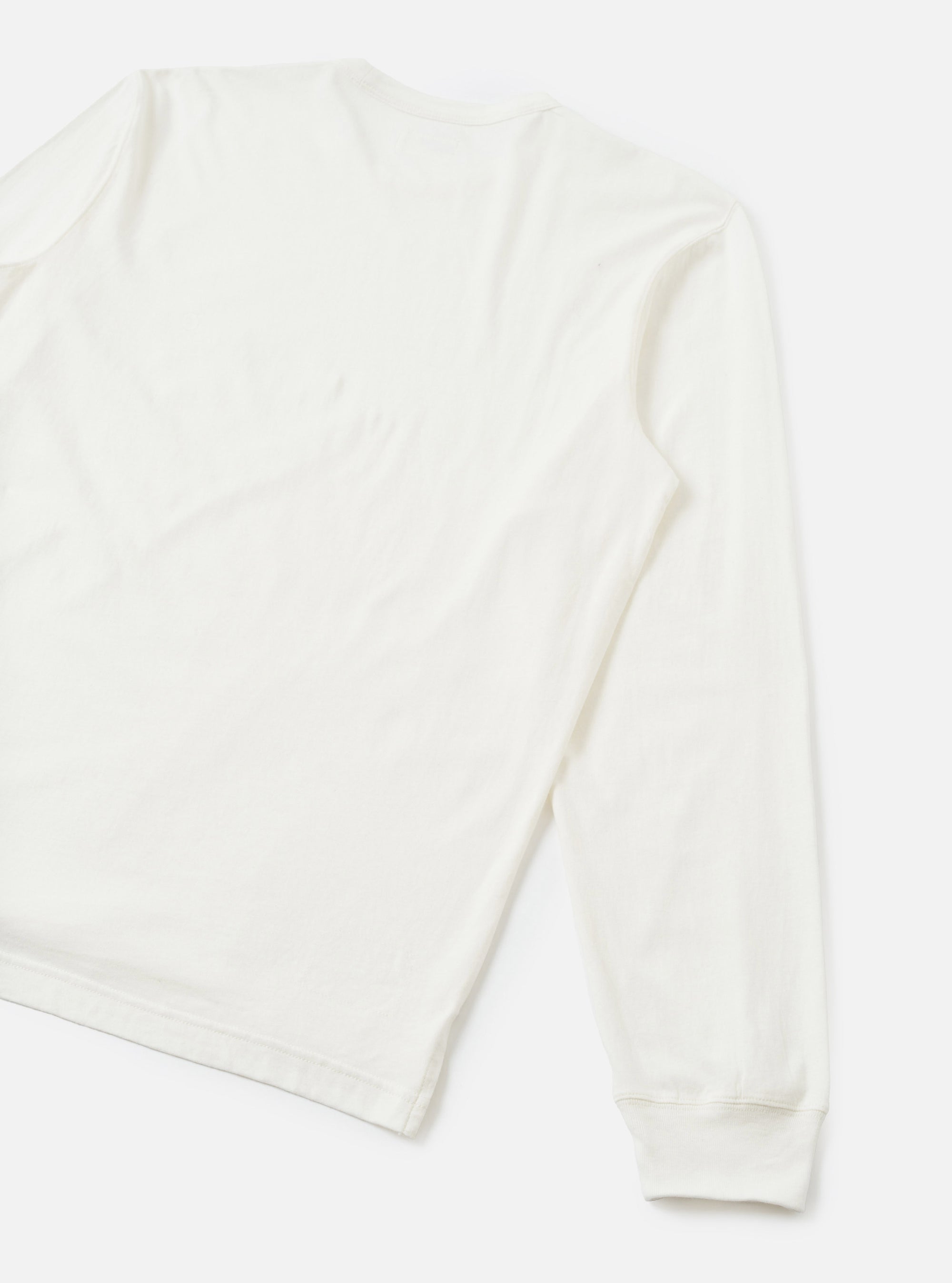 Ecru Single Jersey L/S Core Pocket Tee