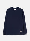 Navy Single Jersey L/S Core Pocket Tee