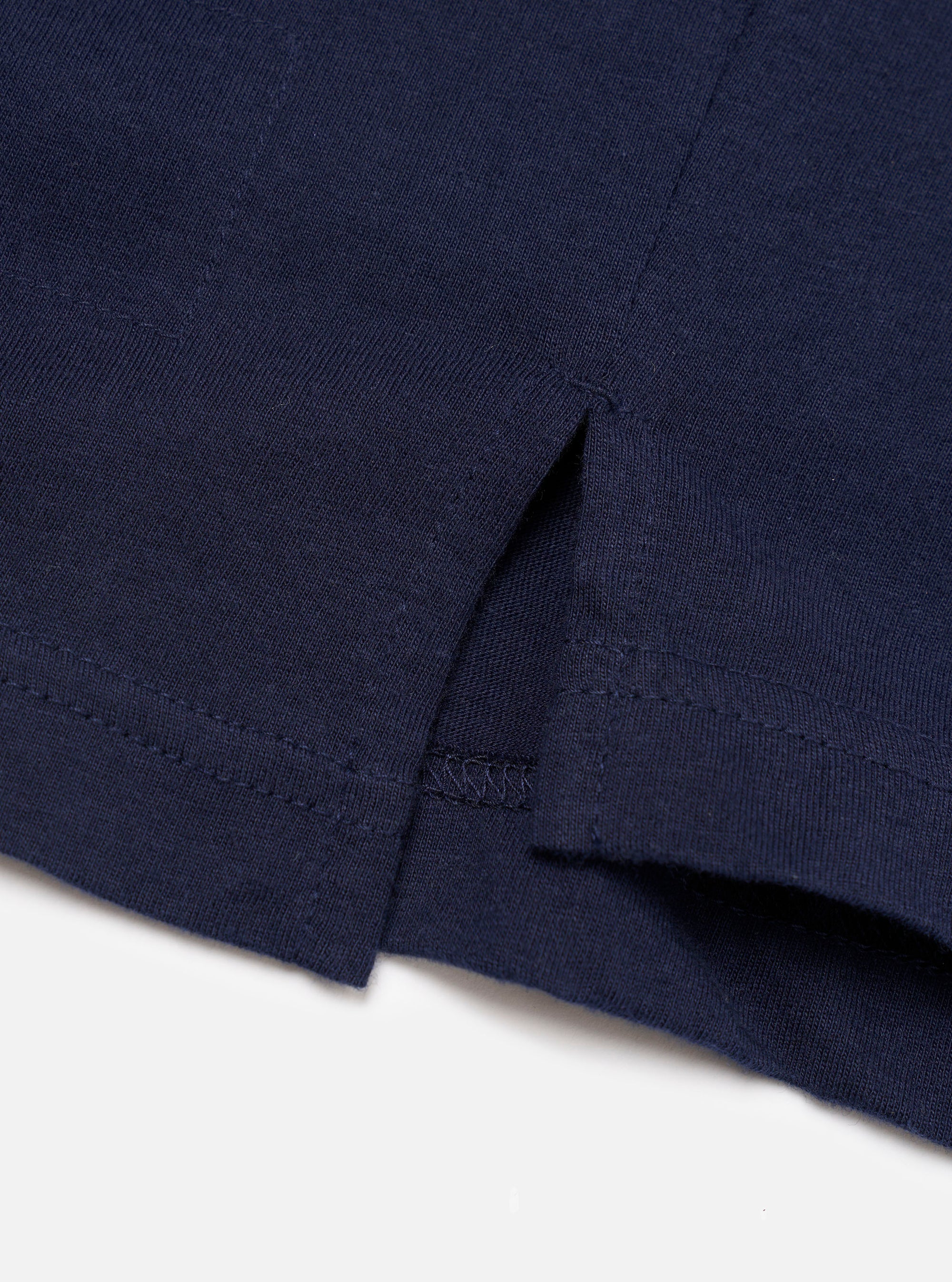 Navy Single Jersey L/S Core Pocket Tee