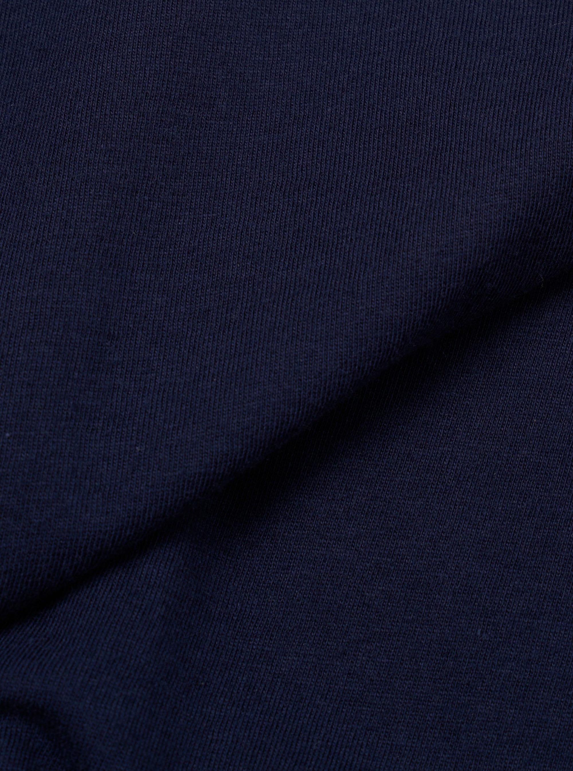 Navy Single Jersey L/S Core Pocket Tee