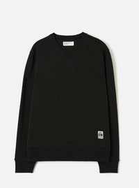 Black Brush Back Sweat Core Sweatshirt