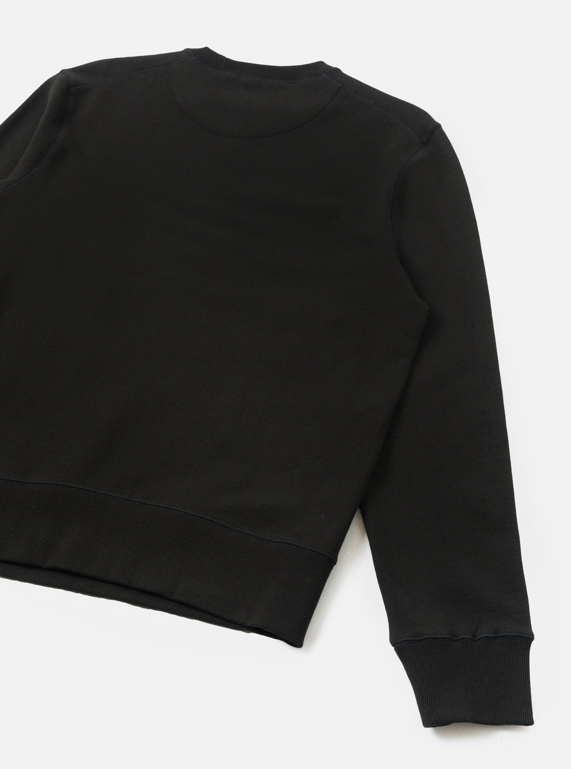 Black Brush Back Sweat Core Sweatshirt