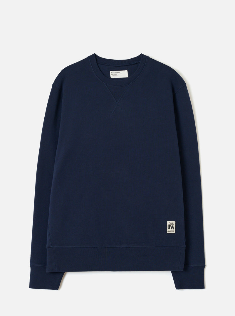 Navy Brush Back Sweat Core Sweatshirt