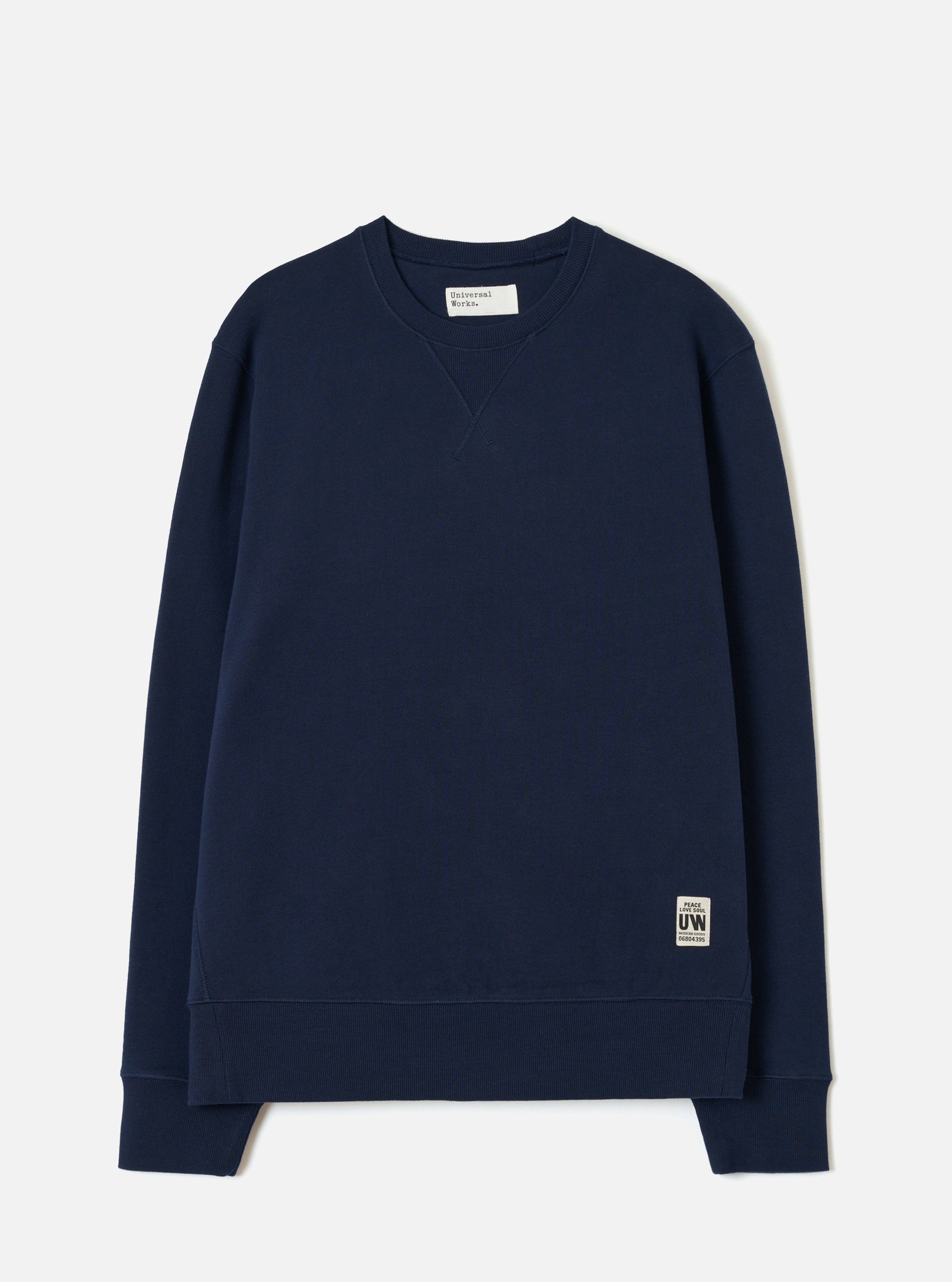 Navy Brush Back Sweat Core Sweatshirt