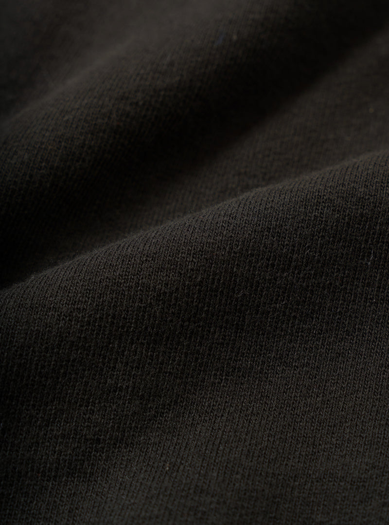 Black Brush Back Sweat Core Hoody