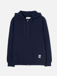 Navy Brush Back Sweat Core Hoody