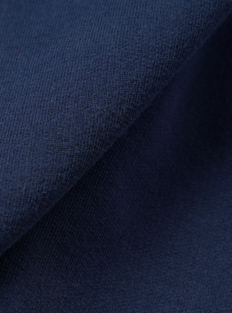 Navy Brush Back Sweat Core Hoody