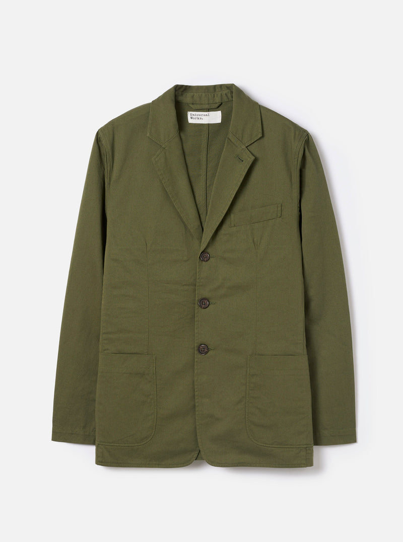 Olive Green Twill London Jacket