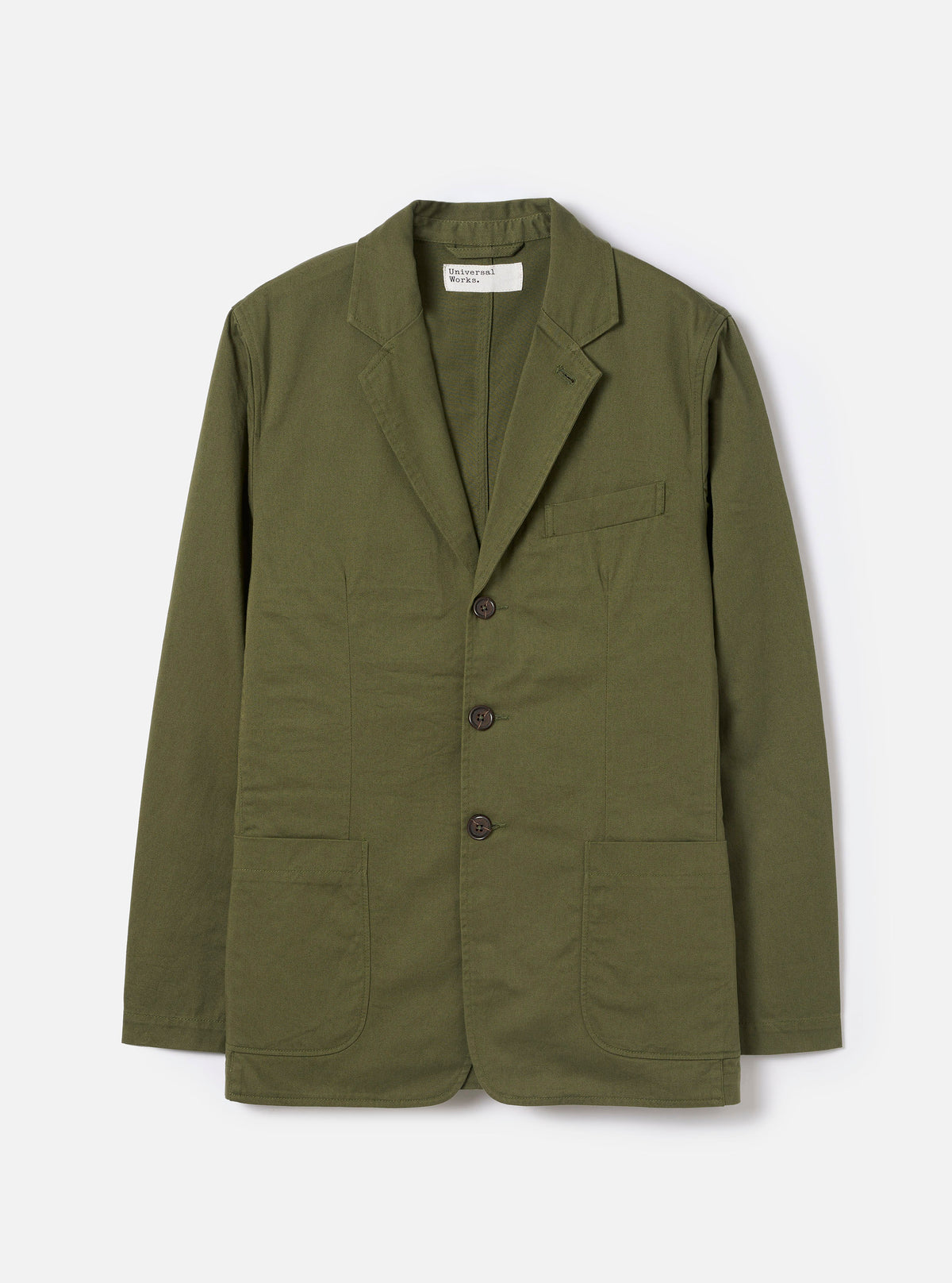 Olive Green Twill London Jacket