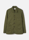 Olive Green Twill Bakers Jacket