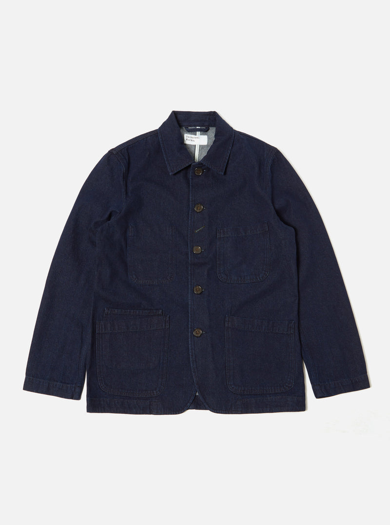 Indigo 11oz Denim Bakers Chore Jacket