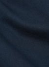 Close-up of the navy twill fabric of the Kyoto Work Jacket, showing the texture and color in detail. The background is a plain surface.