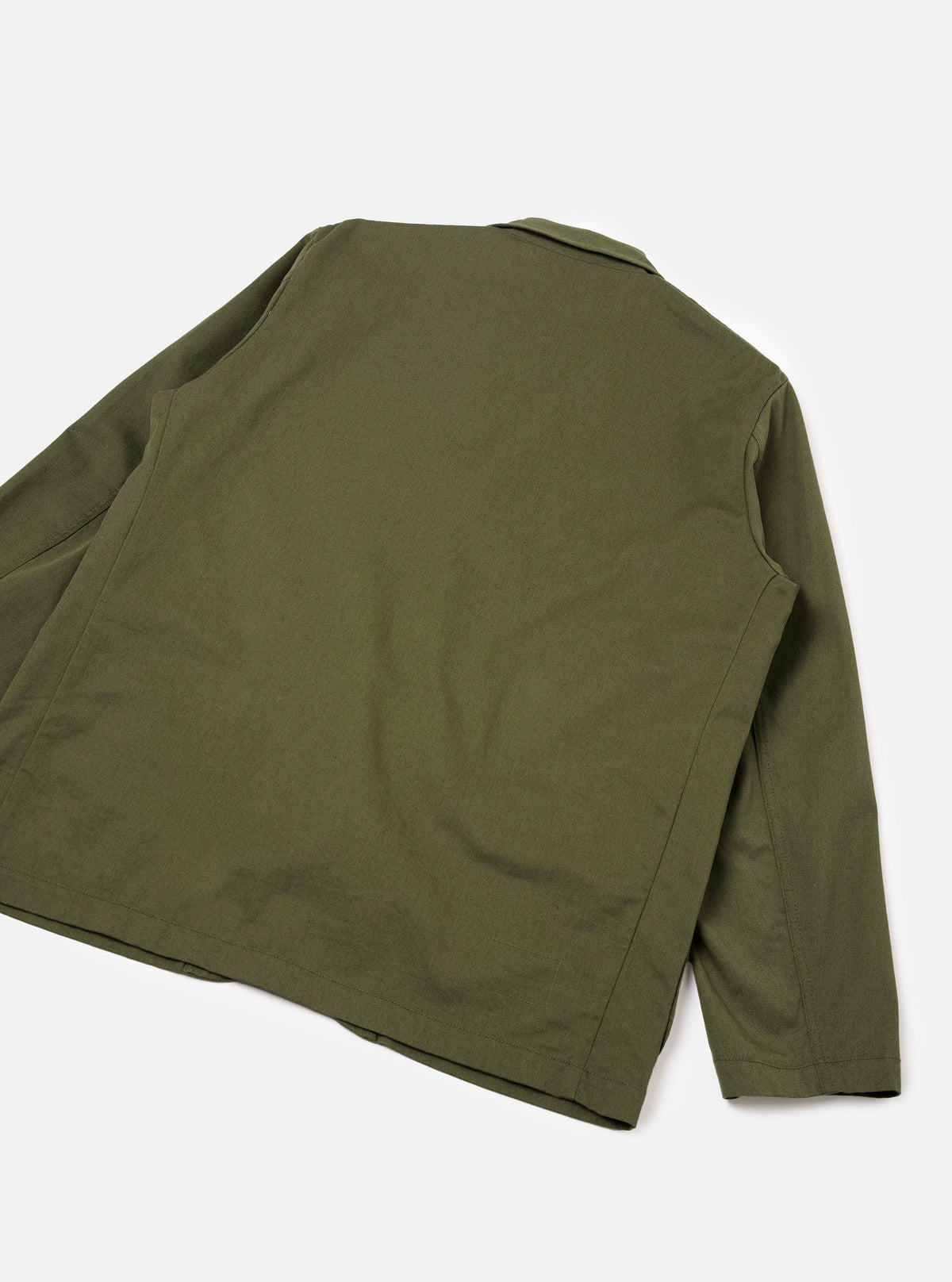Olive Green Twill Three Button Jacket