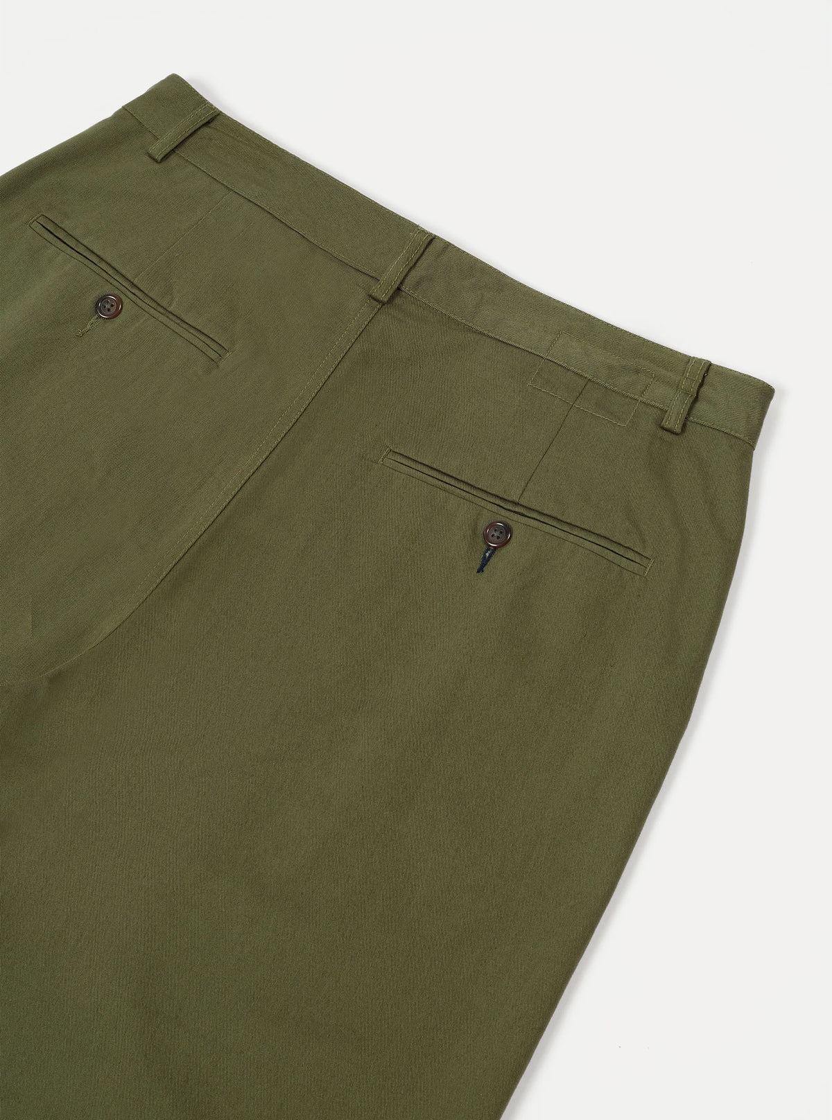 Olive Green Twill Military Chino