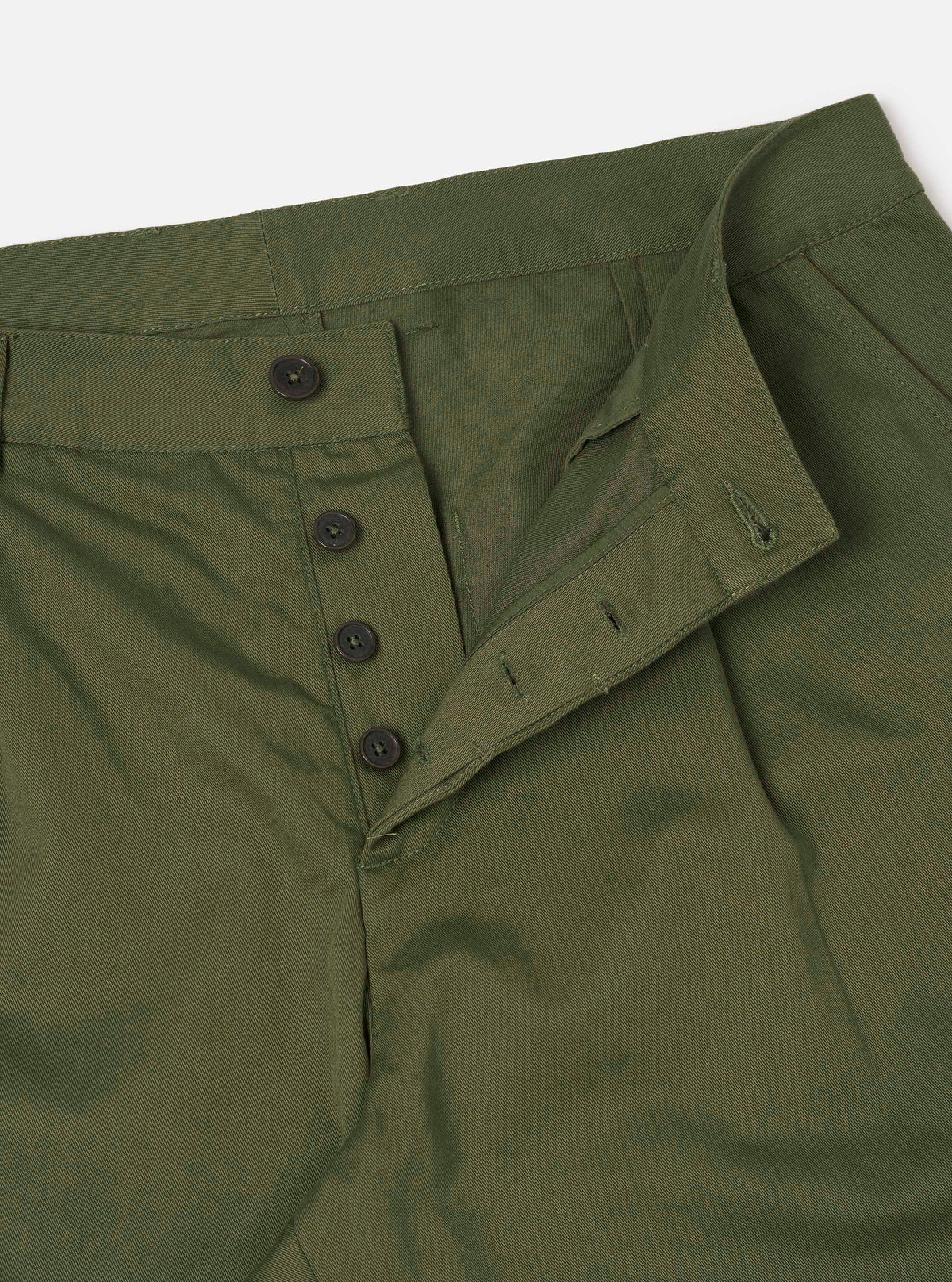 Olive Green Twill Duke Pant
