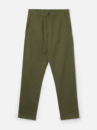 Olive Green Twill Aston Pant