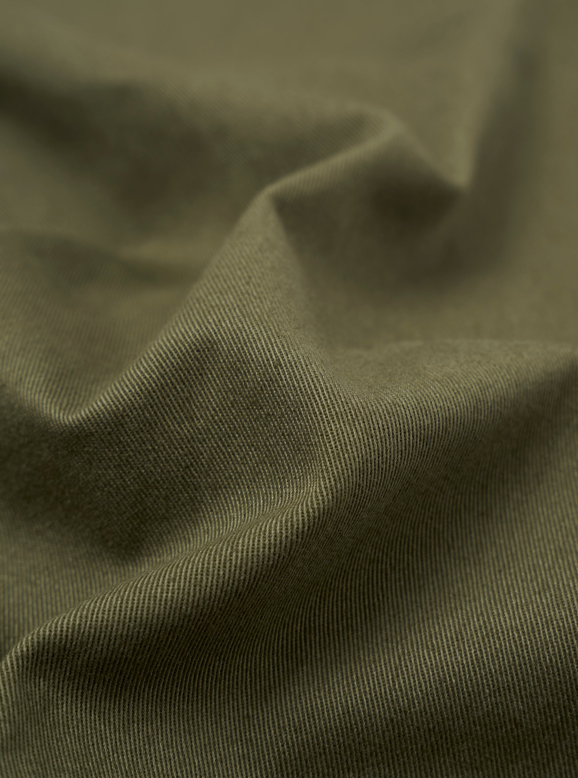 Close-up of green fabric with visible texture