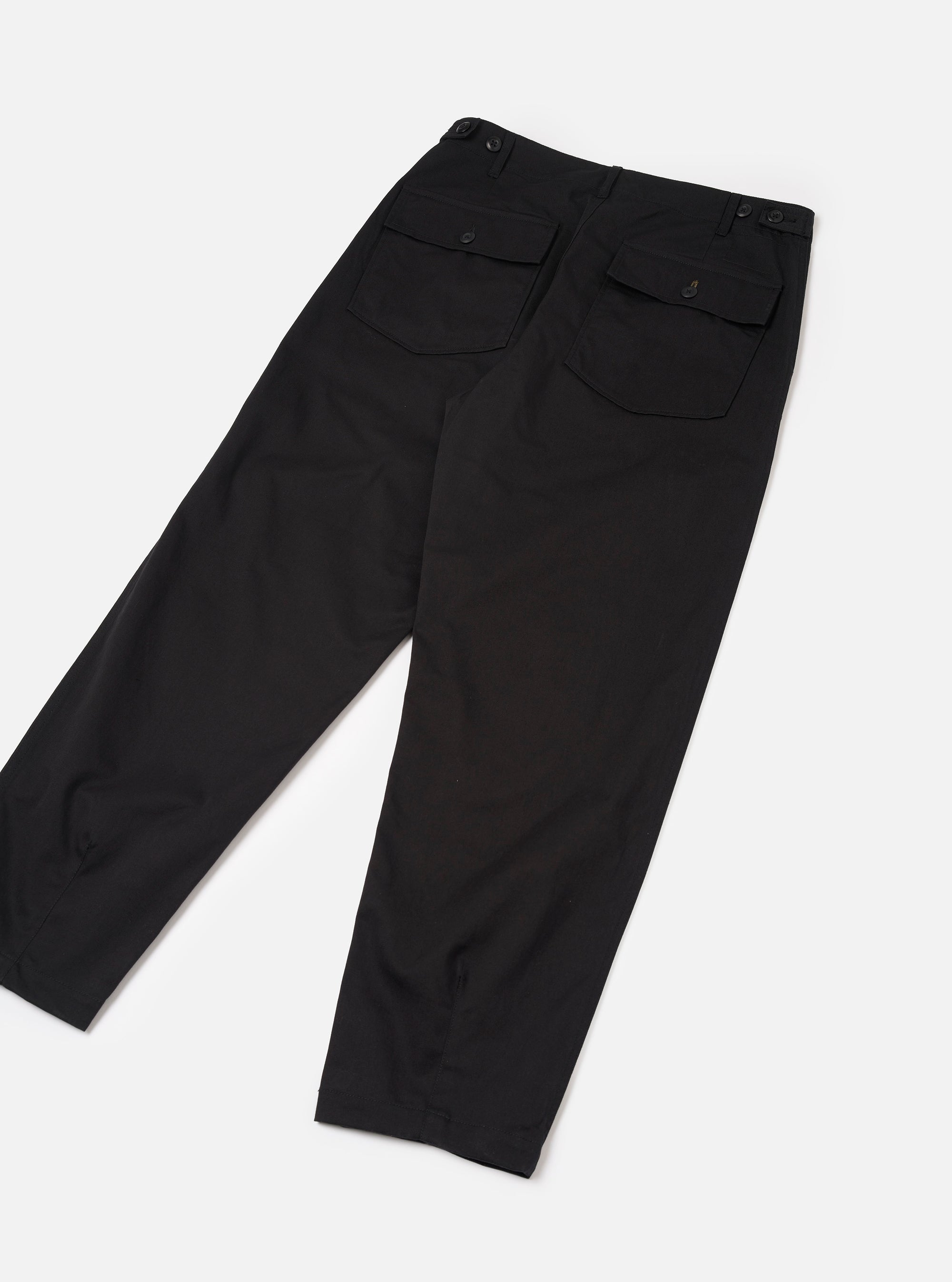 Black Twill Fatigue Pant
