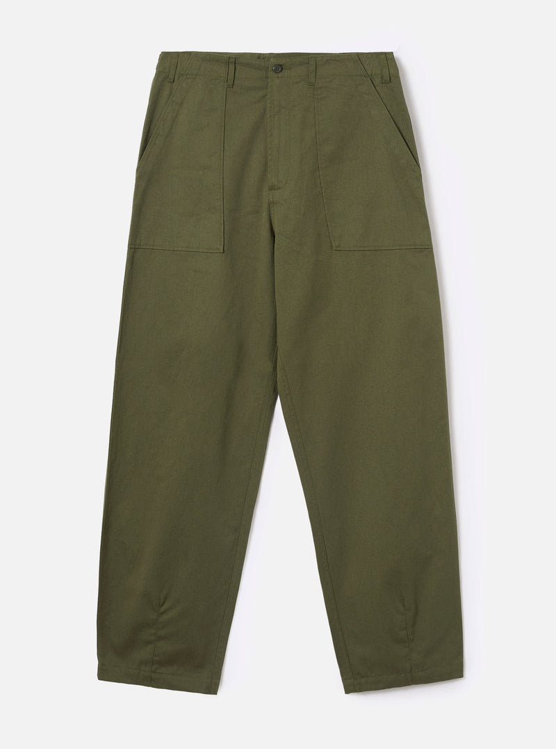 Olive Green Twill Fatigue Pant