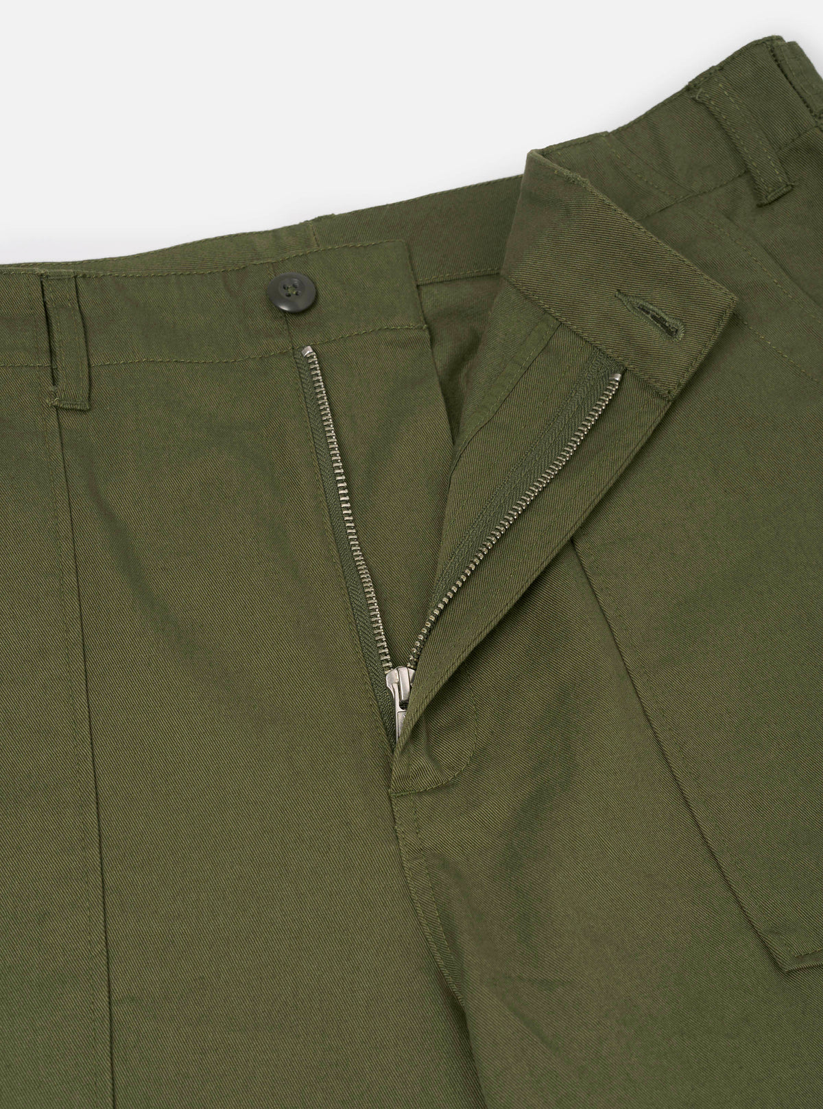 Olive Green Twill Fatigue Pant