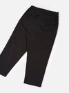 Black Twill Pleated Track Pant