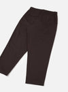 Brown Twill Pleated Track Pant