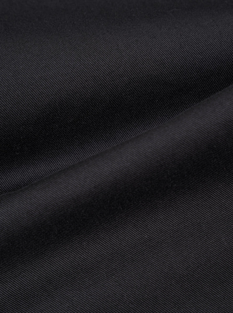 Black Twill Oxford Pant