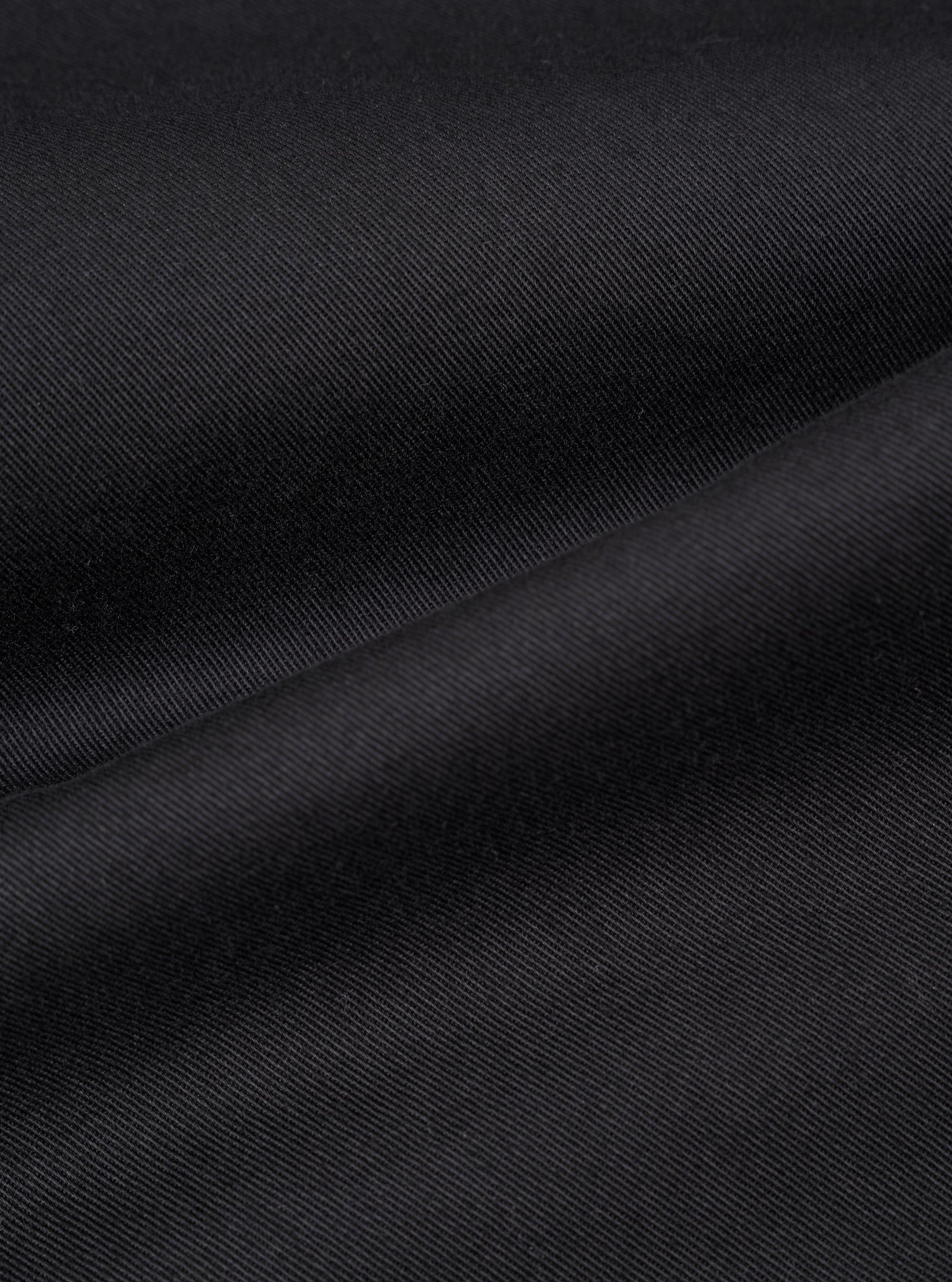 Black Twill Oxford Pant