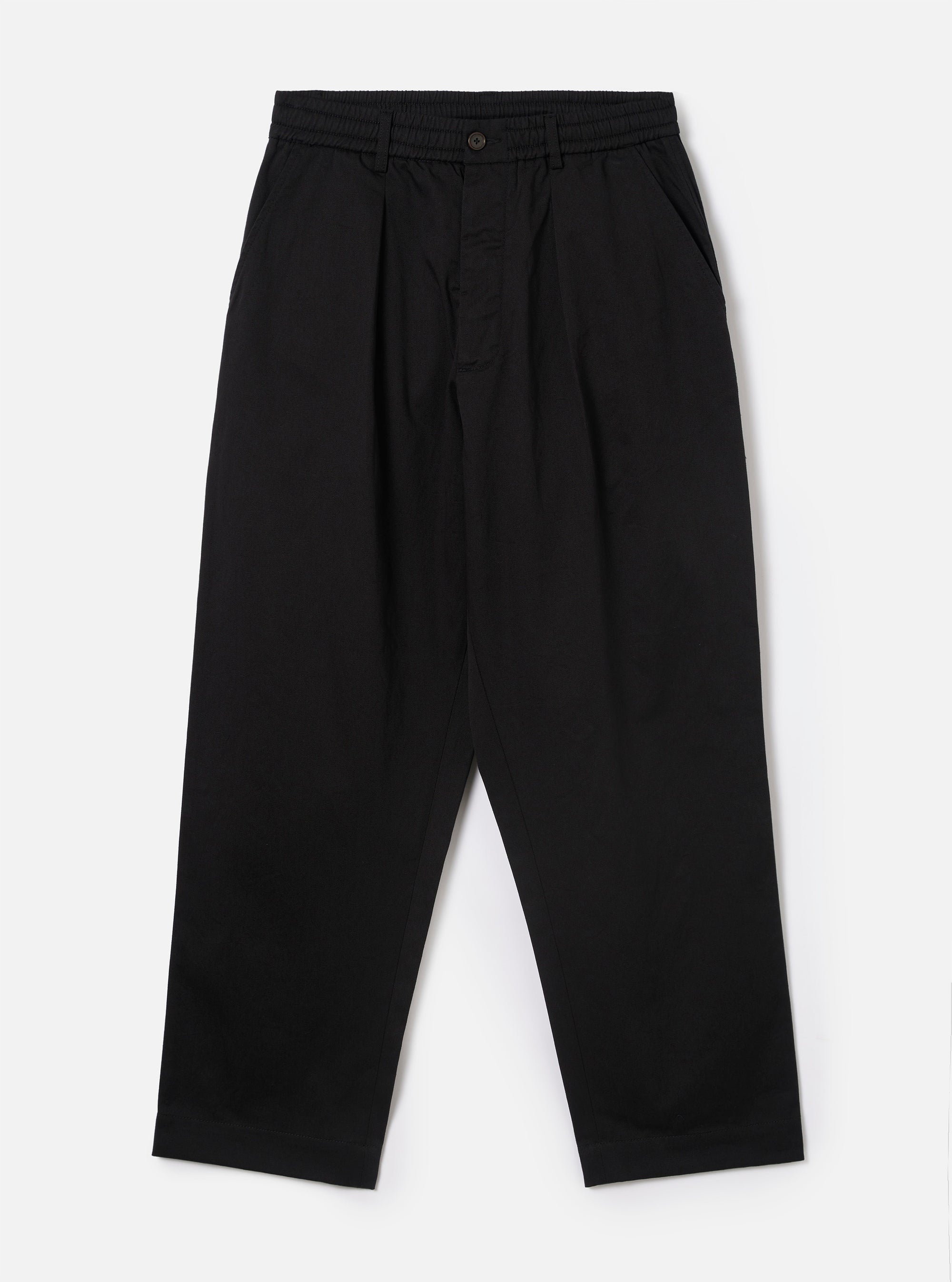 Black Twill Oxford Pant