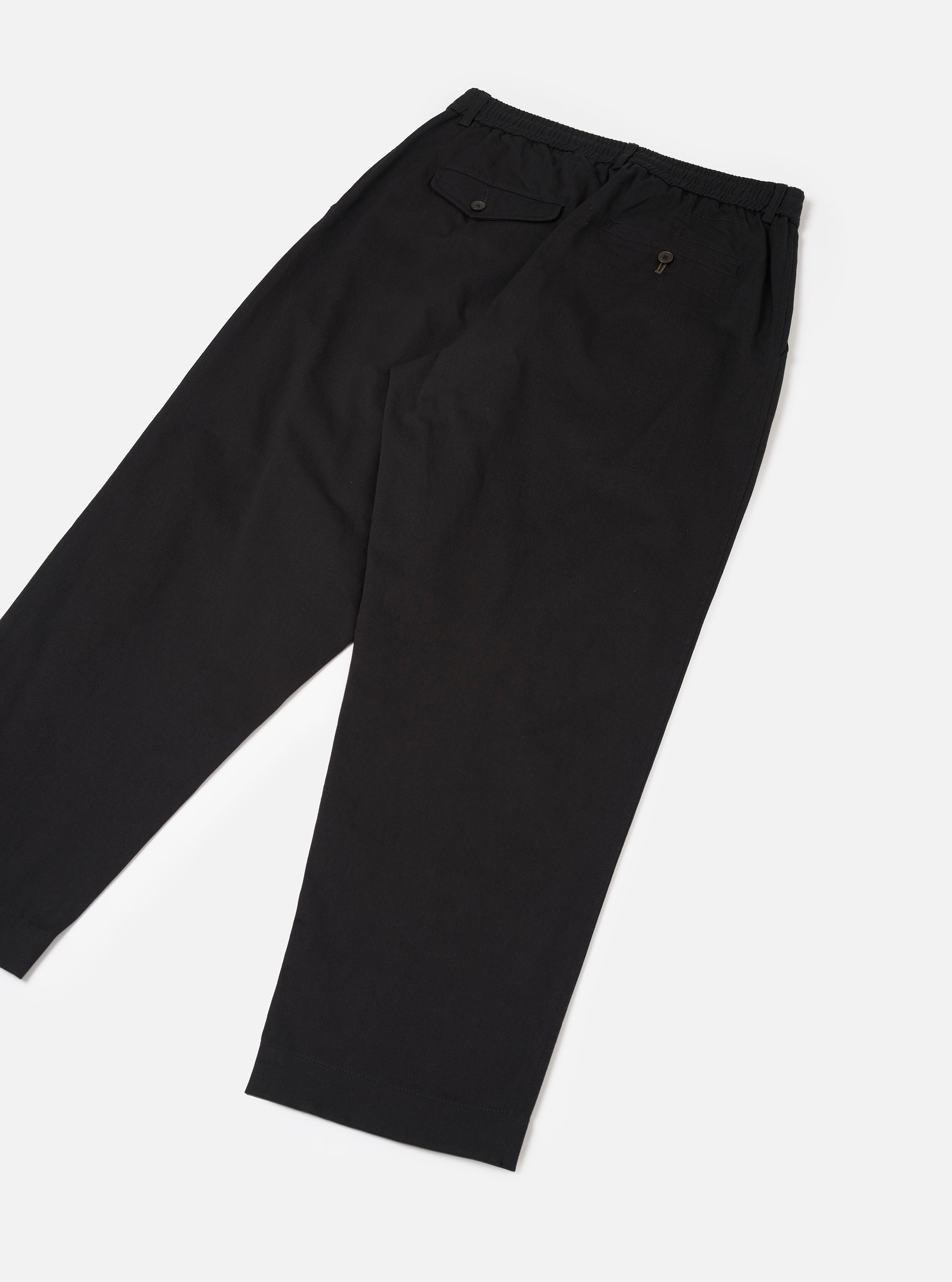 Black Twill Oxford Pant