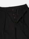 Black Twill Oxford Pant