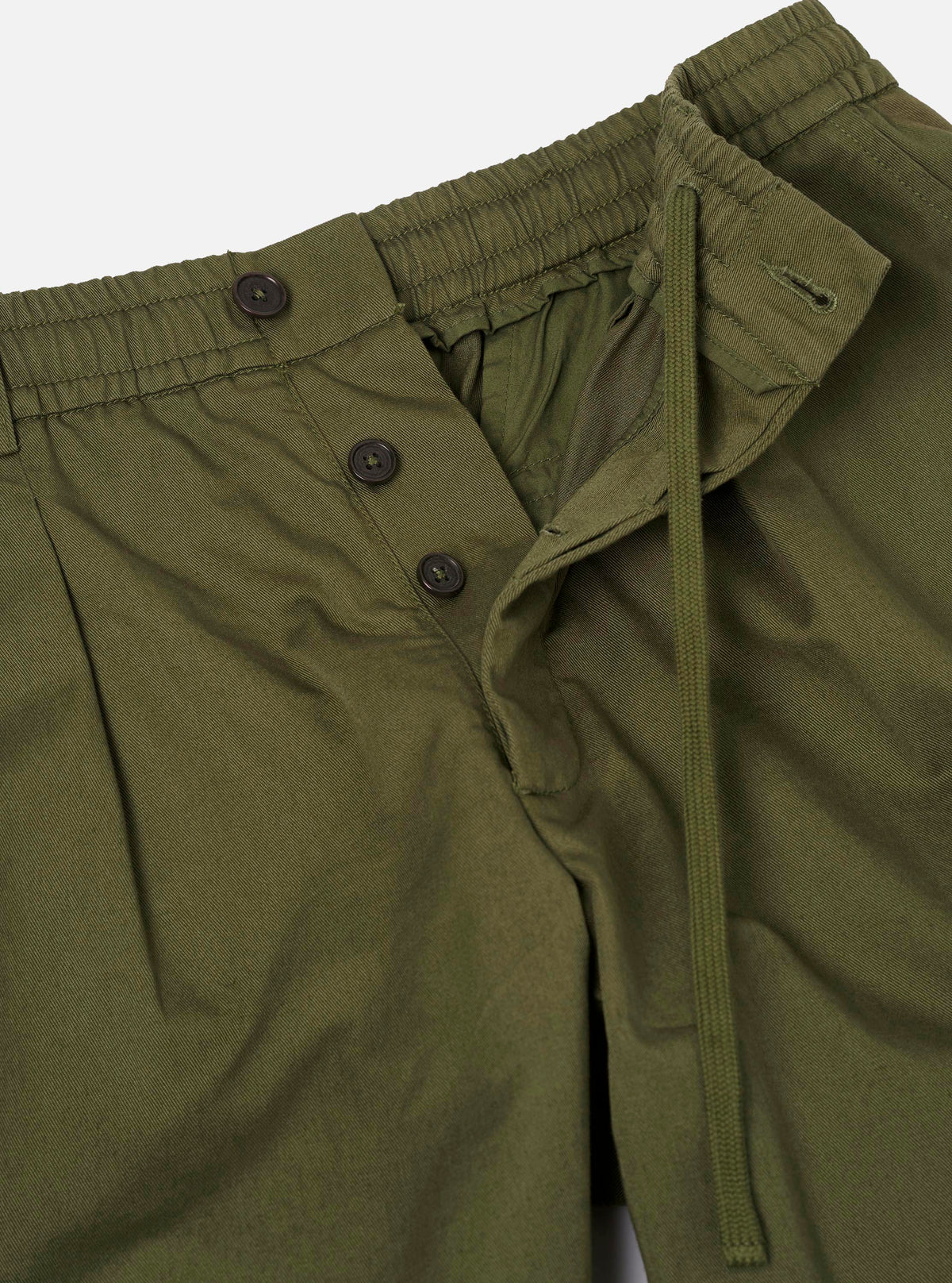 Olive Green Twill Oxford Pant