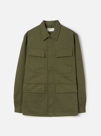 Olive Green Twill MW Fatigue Jacket