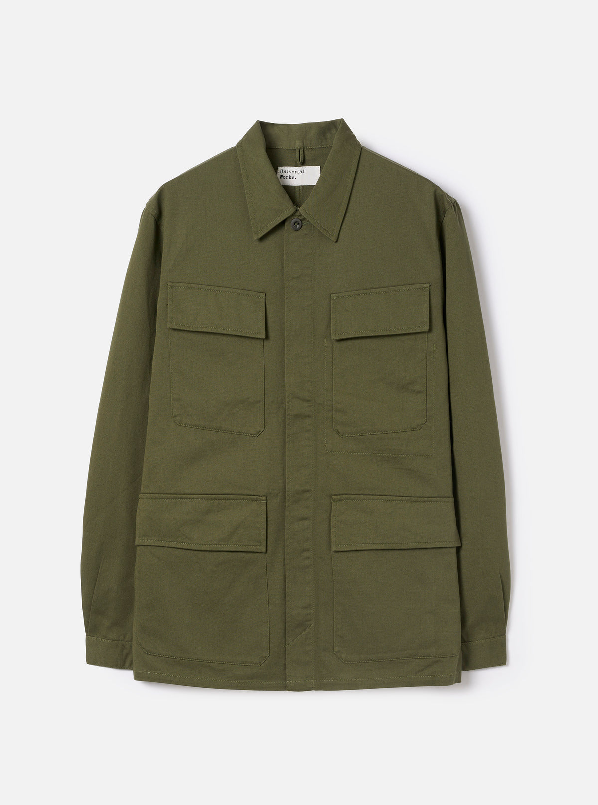Olive Green Twill MW Fatigue Jacket