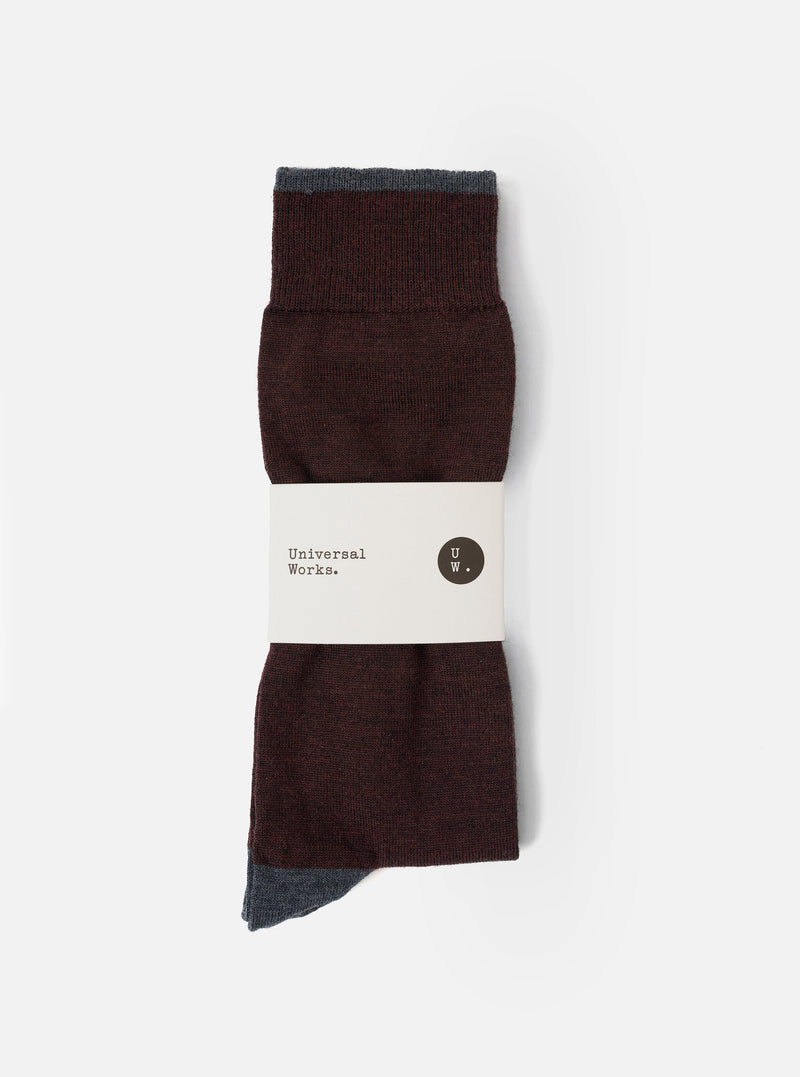 Brown Merino Merino Sock