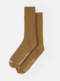 Cumin Rib Knit Modal Sock