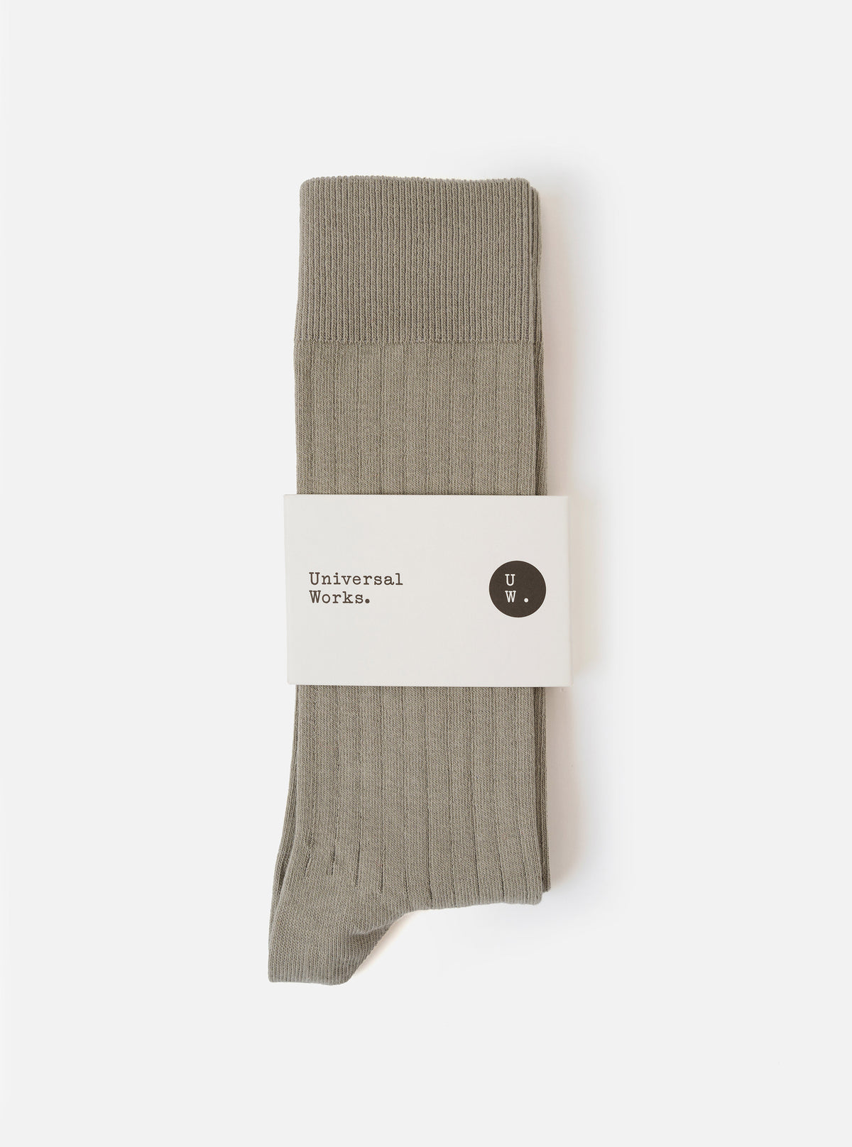 Grey Rib Knit Modal Sock