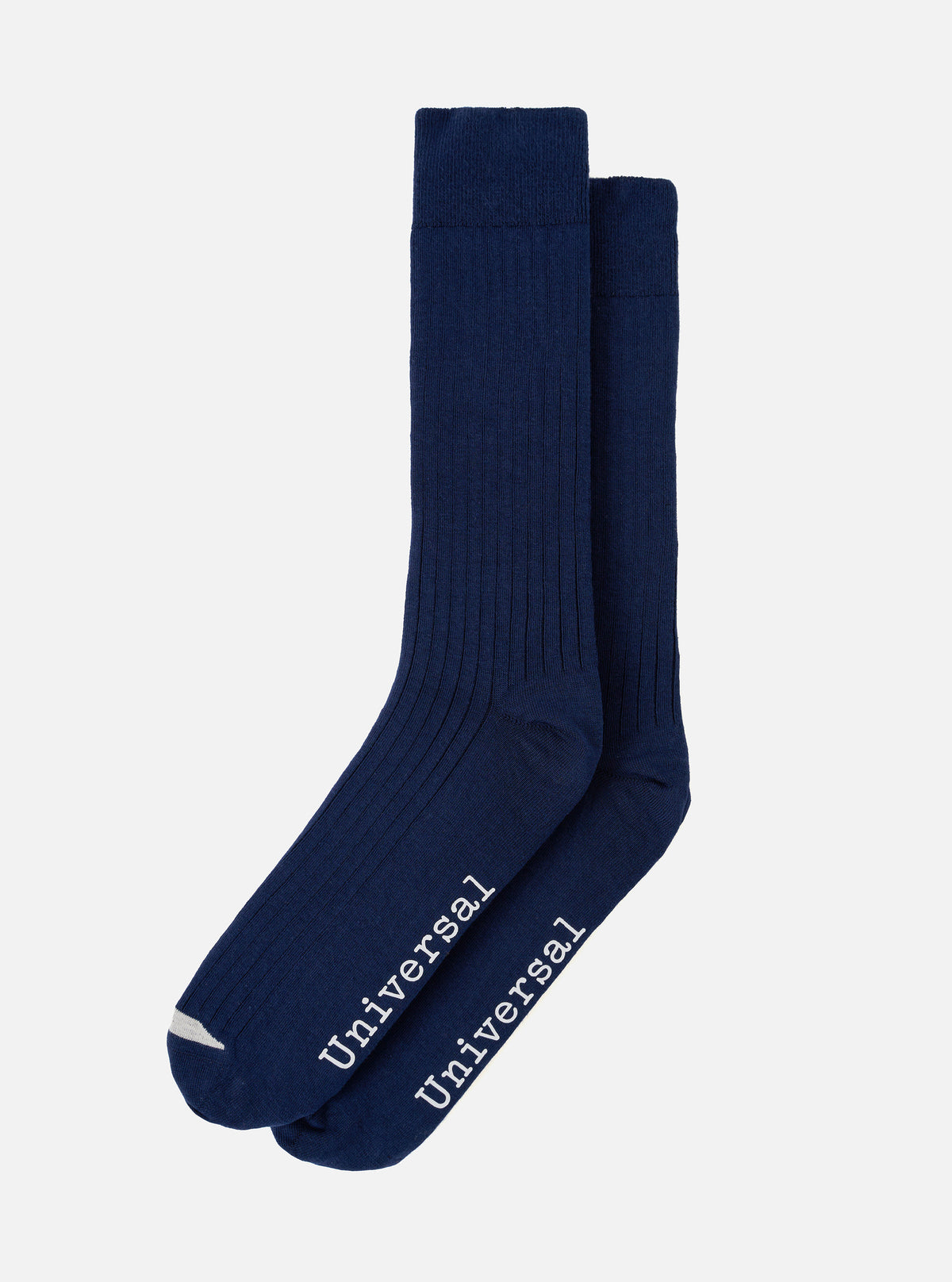 Navy Rib Knit Modal Sock