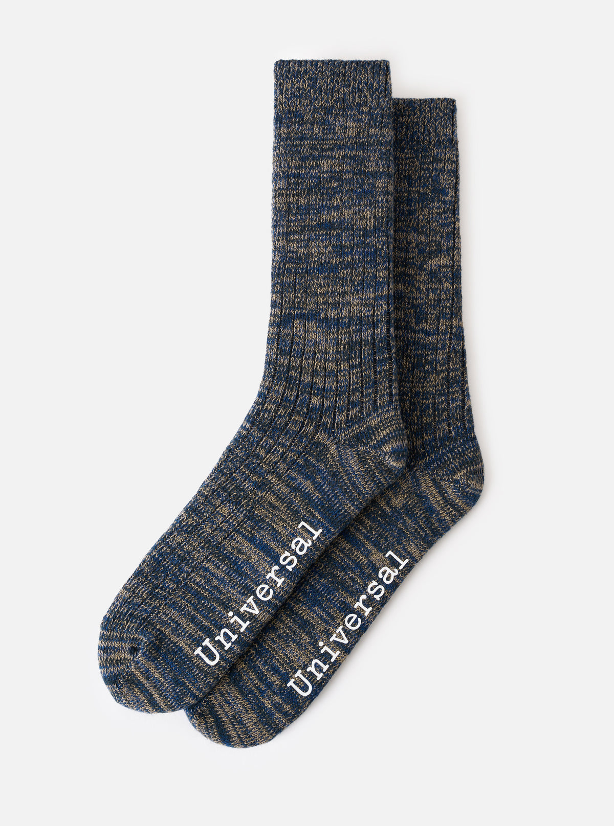 Dark Navy Slub Knit Slub Sock
