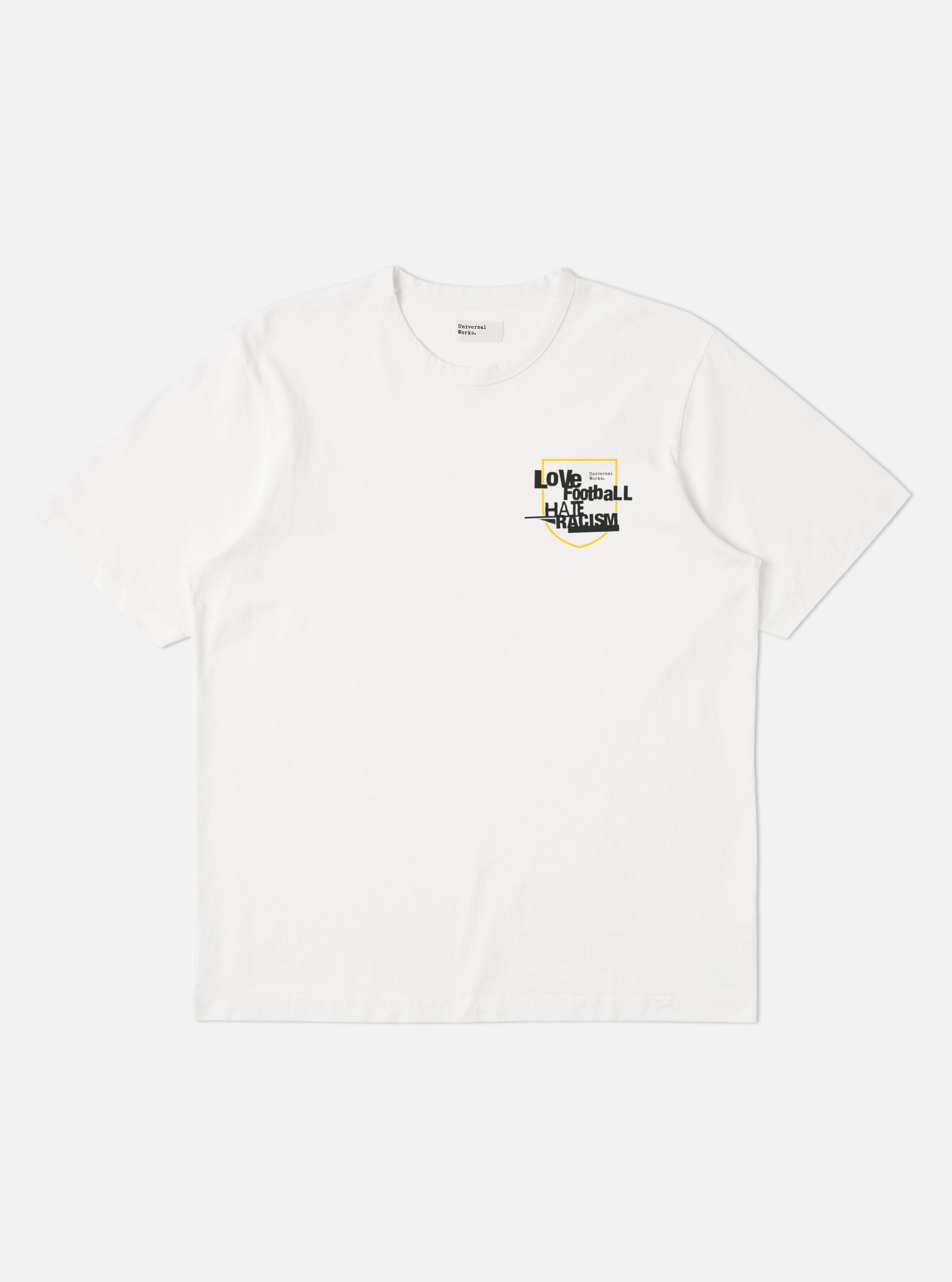 White Single Jersey Charity Football Tee