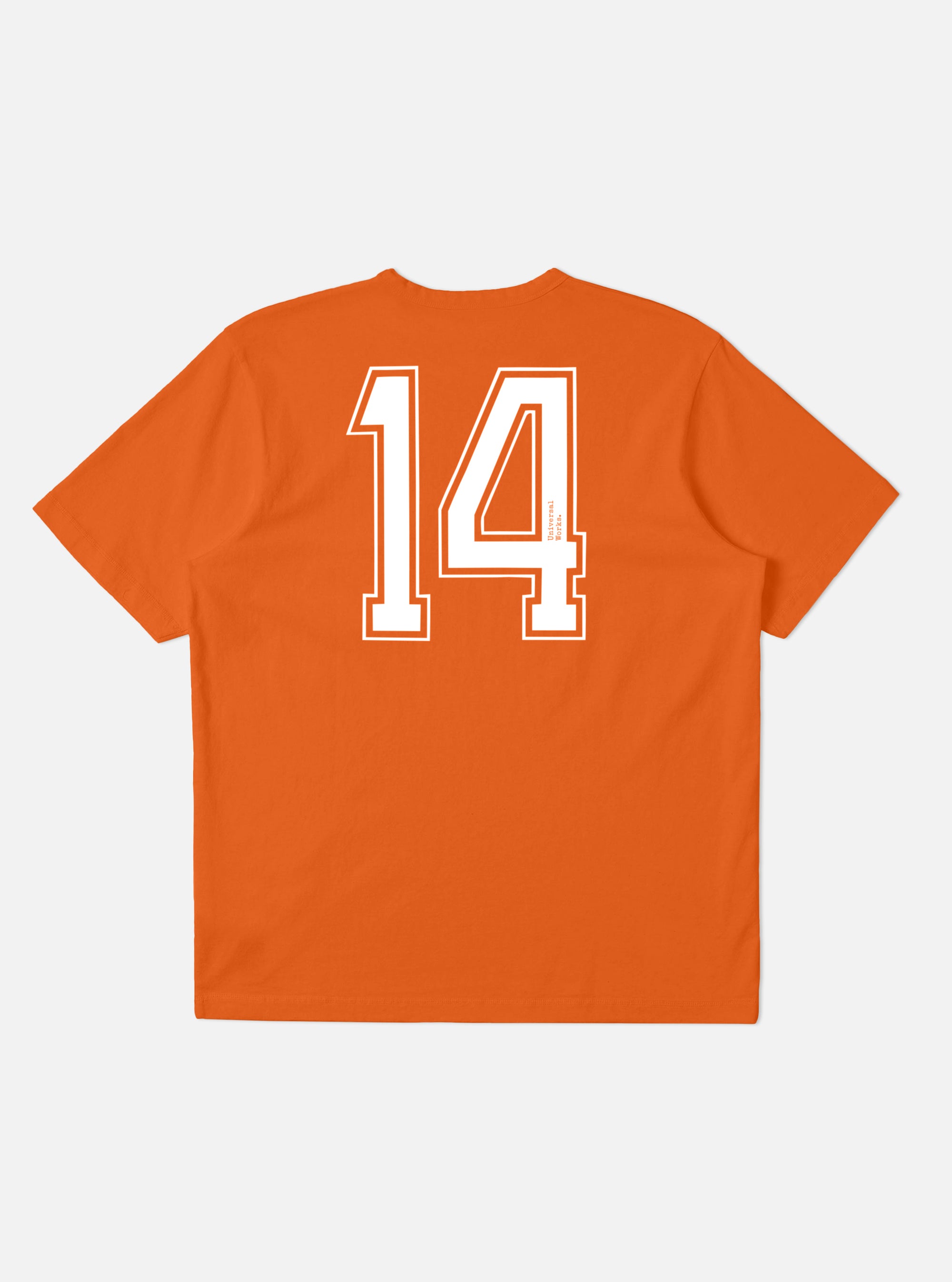 Orange Single Jersey Charity Football Tee