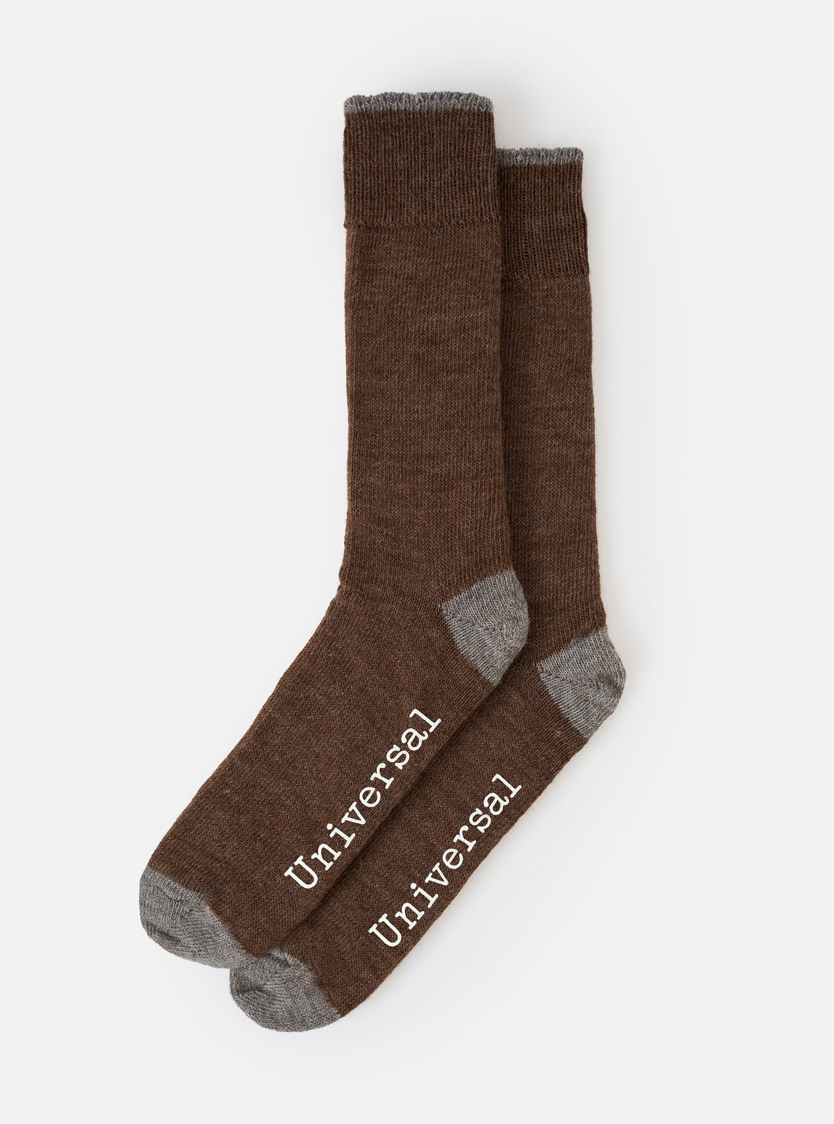 Brown Alpaca Wool Alpaca Sock